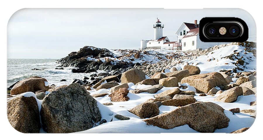 Gloucester iPhone X Case featuring the photograph Eastern Point Light II by Greg Fortier