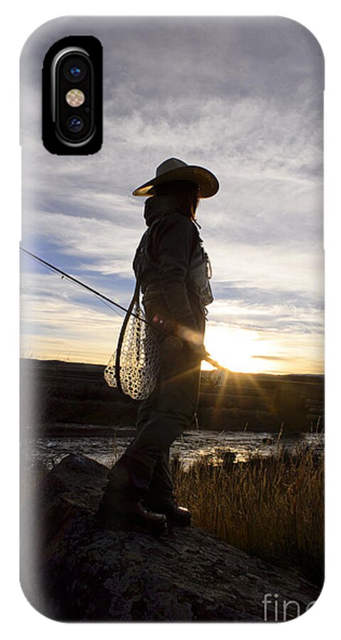 Woman iPhone X Case featuring the photograph End of a Beautiful Day 2 by Chip Laughton
