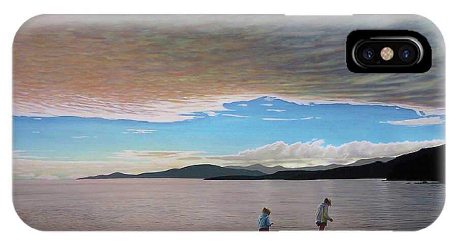 Landscapes iPhone X Case featuring the painting English Bay Vancouver by Kenneth M Kirsch