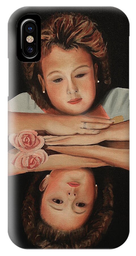 Glorso iPhone X Case featuring the painting Erin by Dean Glorso