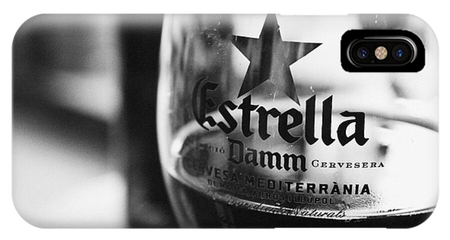 Estrella iPhone X Case featuring the photograph Estrella Damm by Iryna Liveoak