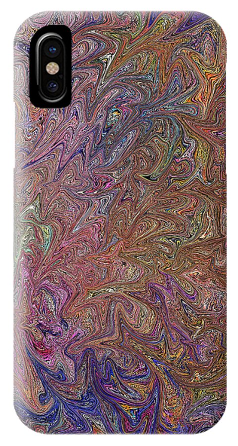 Fairy iPhone X Case featuring the painting Fairy Wings- digital art by Kathy Symonds