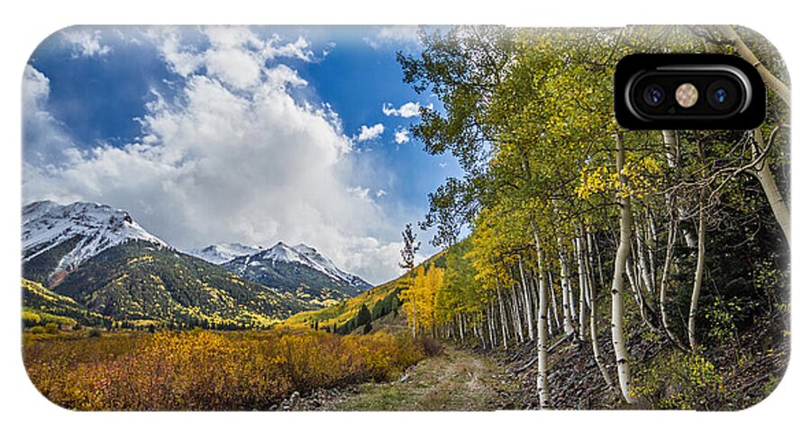 Red Mountain iPhone X Case featuring the photograph Fall in Colorado by Wesley Aston