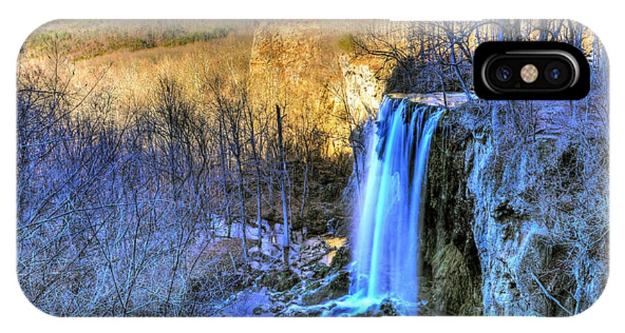 Falling Spring Falls iPhone X Case featuring the photograph Falling Spring Falls by Don Mercer