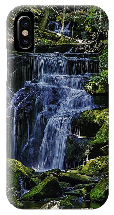 Stream iPhone X Case featuring the photograph Falls in Vermont Mountain Stream by Vance Bell