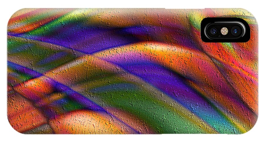 Fascination iPhone X Case featuring the digital art Fascination by Kiki Art