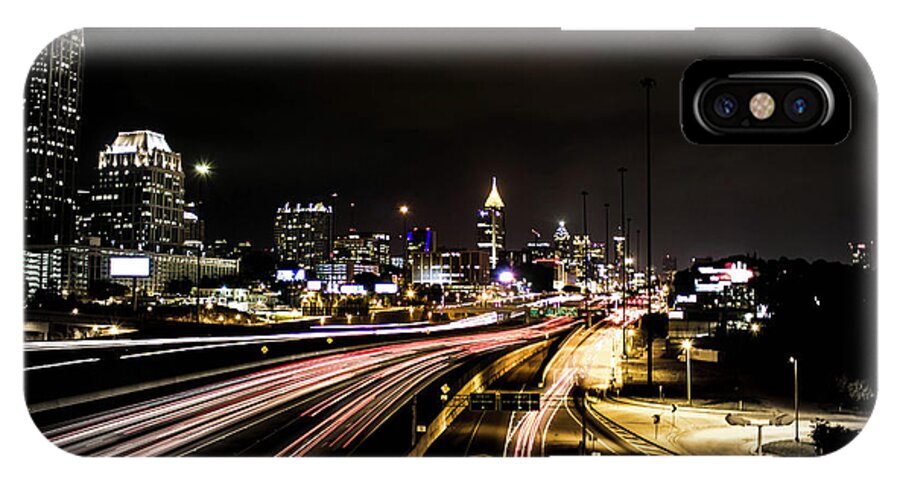 Traffic iPhone X Case featuring the photograph Fast Lane by Mike Dunn