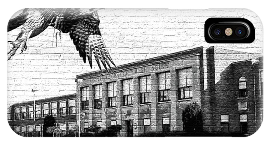 Frontier Central High School iPhone X Case featuring the photograph FCHS Falcons by John Freidenberg