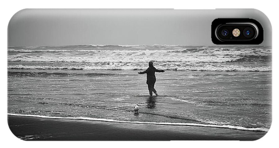 Beaches iPhone X Case featuring the photograph Feeling Her Joy by Steven Clark