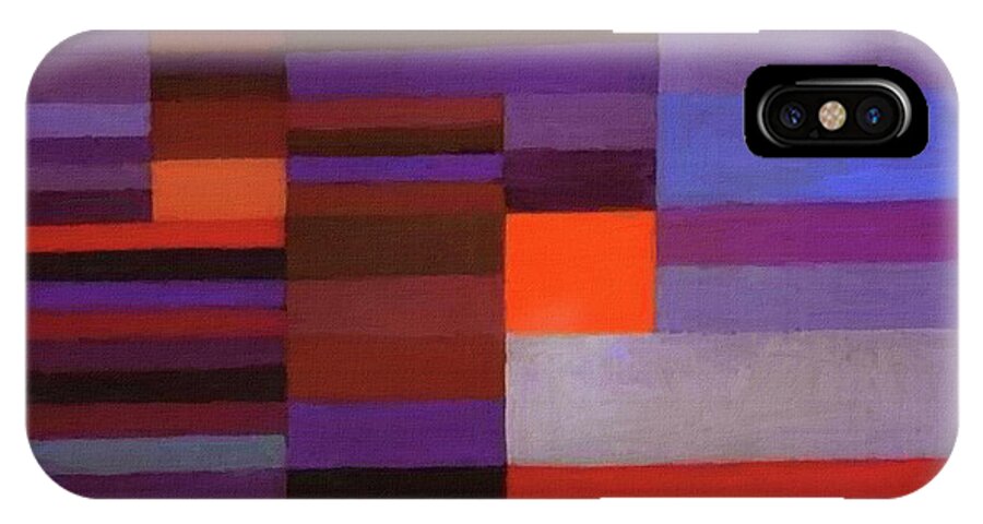 Paul Klee iPhone X Case featuring the painting Fire In The Evening by Paul Klee