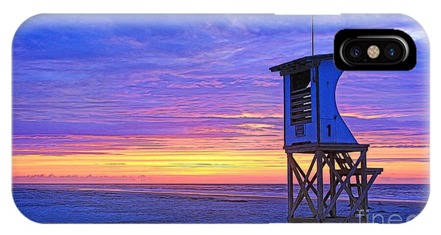 Nature iPhone X Case featuring the photograph First Light On The Beach by Sharon McConnell