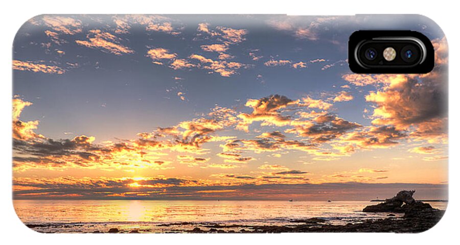Corona Del Mar iPhone X Case featuring the photograph First Sunset Of 2013 by Eddie Yerkish