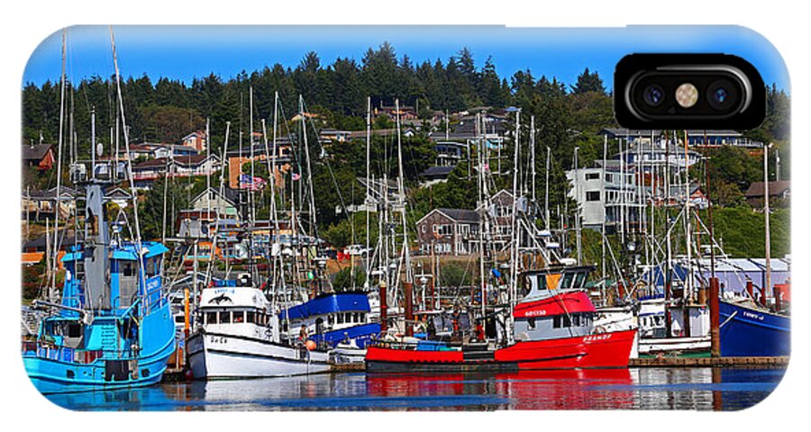 Fishing iPhone X Case featuring the photograph Fishing Fleet at Newport Harbor by Marty Fancy