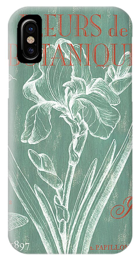 Floral iPhone X Case featuring the painting Fleurs de Botanique by Debbie DeWitt