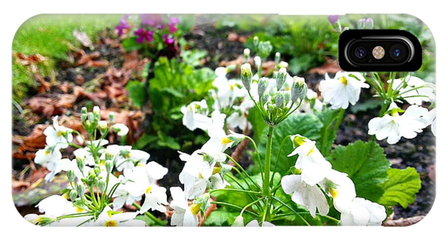 Flowers iPhone X Case featuring the photograph Flower Bed by Wayne Henry