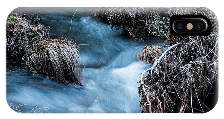 Water iPhone X Case featuring the photograph Flowing Creek by Wendy Carrington