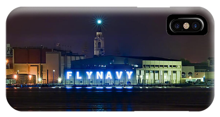 Navy iPhone X Case featuring the photograph Fly Navy by Dan McGeorge