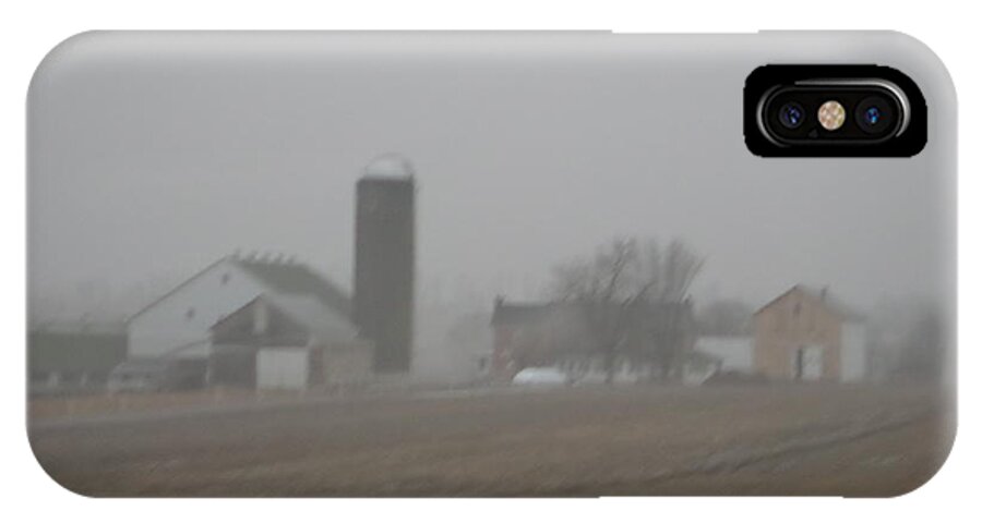 Amish iPhone X Case featuring the photograph Foggy Evening by Christine Clark
