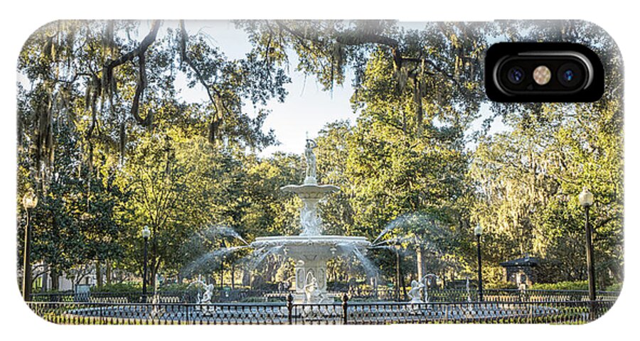Georgia iPhone X Case featuring the photograph Forsyth Park #2 by Framing Places
