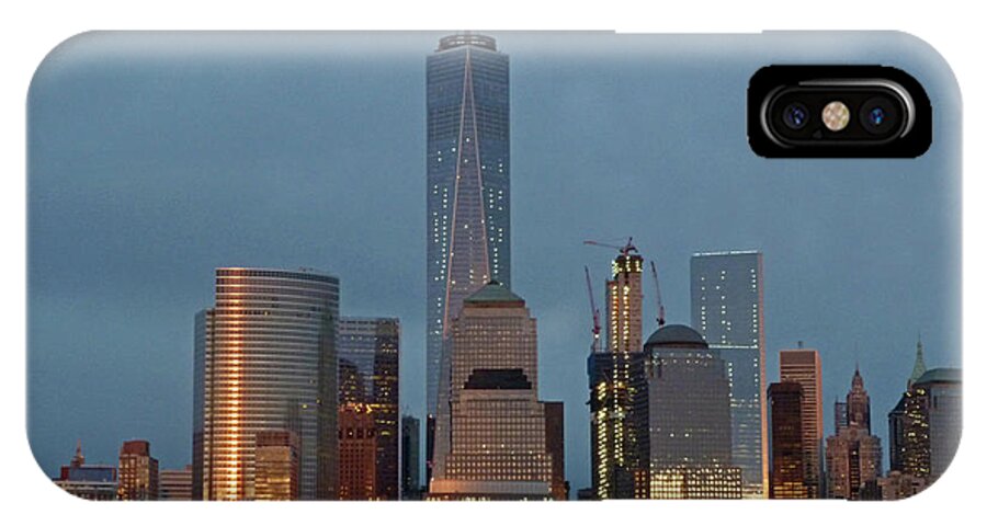 Freedom Tower iPhone X Case featuring the photograph Freedom Tower at Dusk by Steve Breslow