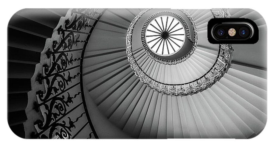Fascinating iPhone X Case featuring the photograph French Spiral Staircase 1 by Lexa Harpell