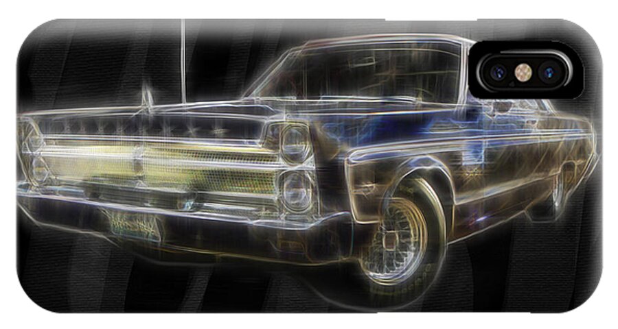 Plymouth Fury iPhone X Case featuring the digital art Fury by Kenneth Armand Johnson