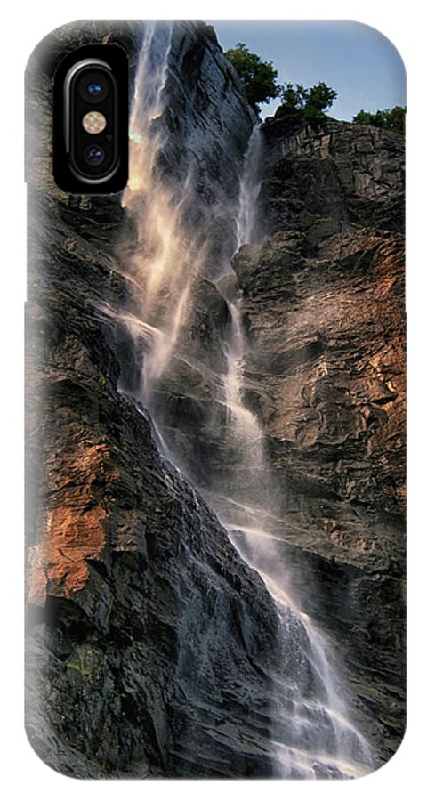 Geirangerfjord iPhone X Case featuring the photograph Cascading by Jim Hill