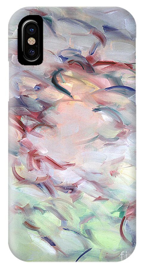 Abstraction iPhone X Case featuring the painting Gethsemane Mt 26-44 - Calices by Ritchard Rodriguez
