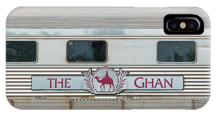 2017 iPhone X Case featuring the photograph Ghan train at Alice Springs by Andrew Michael