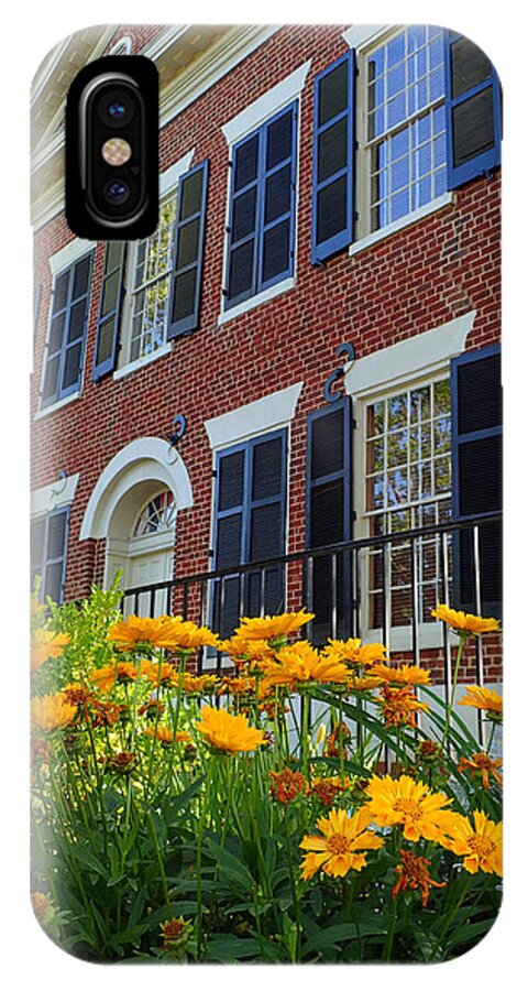 Dahlonega iPhone X Case featuring the photograph Golden Blooms at the Dahlonega Gold Museum by Nicole Angell