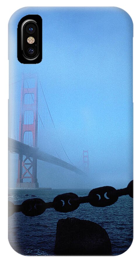 America iPhone X Case featuring the photograph Golden Gate Bridge from Fort Point by Frank DiMarco