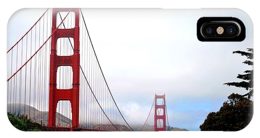 Golden Gate Bridge iPhone X Case featuring the photograph Golden Gate Bridge Full View by Matt Quest