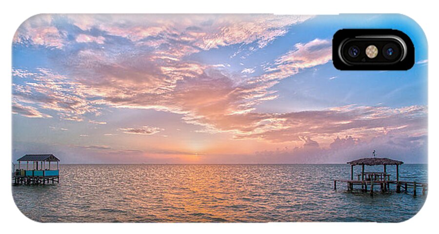 Sunrise iPhone X Case featuring the photograph Good Morning Aransas Bay by Maria Nesbit