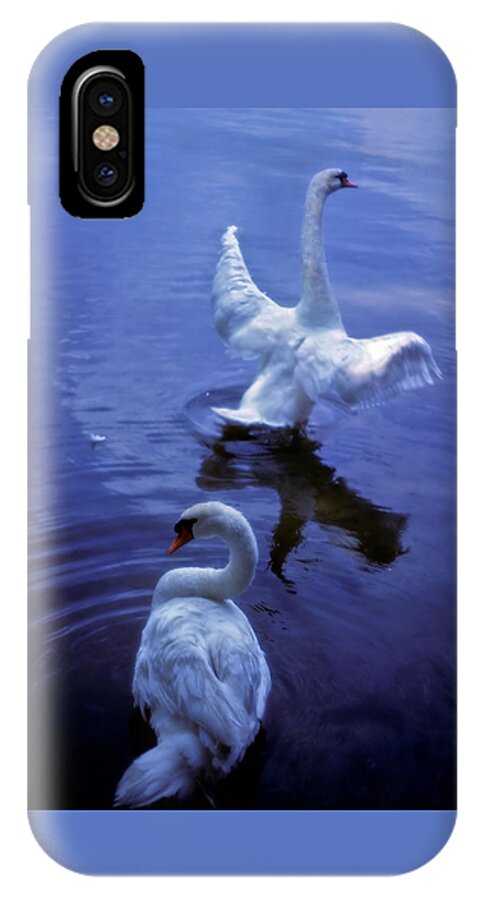 Swan iPhone X Case featuring the photograph Graceful Swans by Marie Hicks