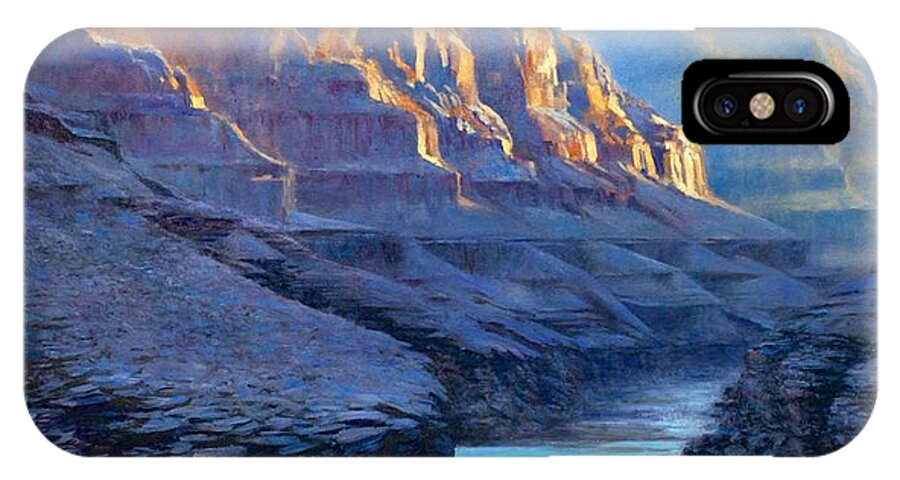 Jessica Anne Thomas iPhone X Case featuring the painting Grand Canyon Dawns by Jessica Anne Thomas