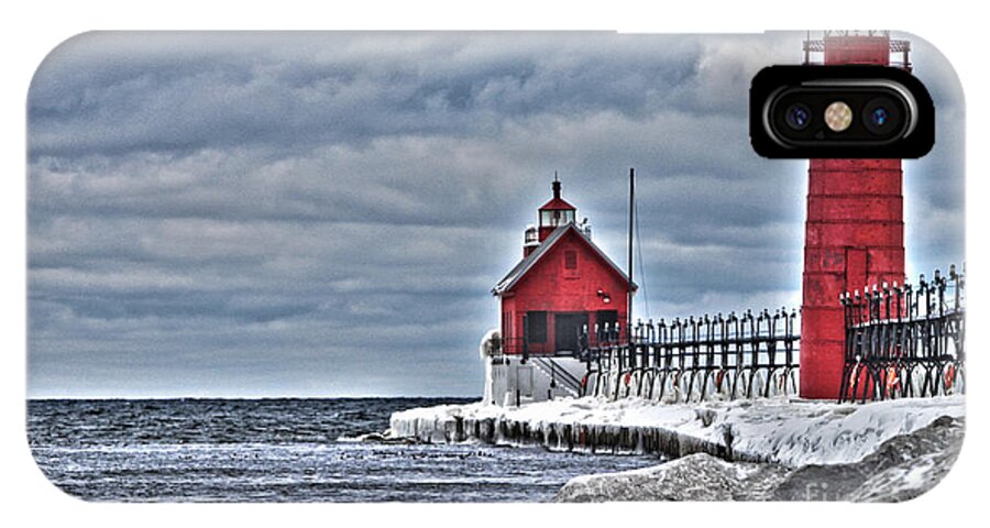 Grand Haven Lighthouse iPhone X Case featuring the photograph Grand Haven Lighthouse by Jack Schultz