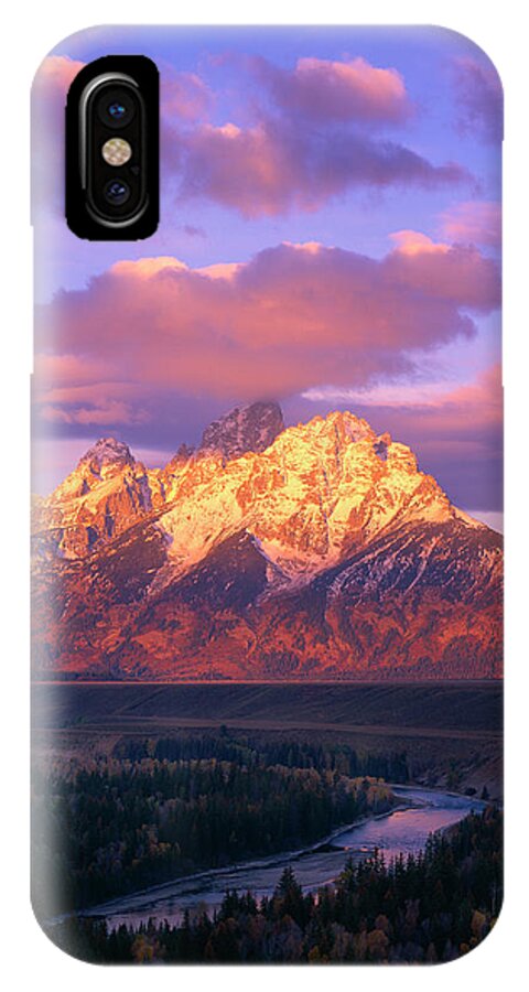 Mark Miller Photos iPhone X Case featuring the photograph Grand Teton Sunrise by Mark Miller