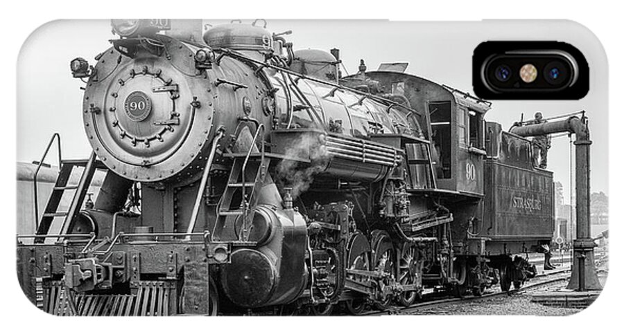 Strasburg Railroad iPhone X Case featuring the photograph Great Western 90 Servicing by Jeff Abrahamson