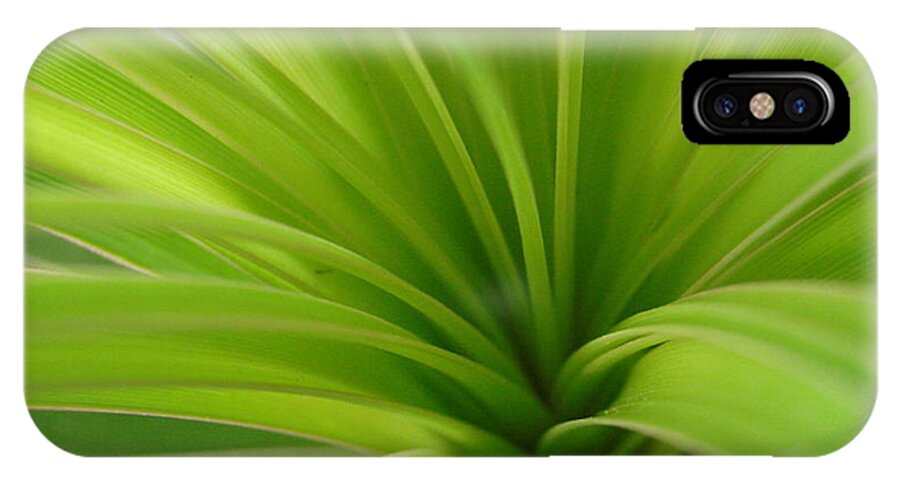 Green iPhone X Case featuring the photograph Green by Mary Halpin