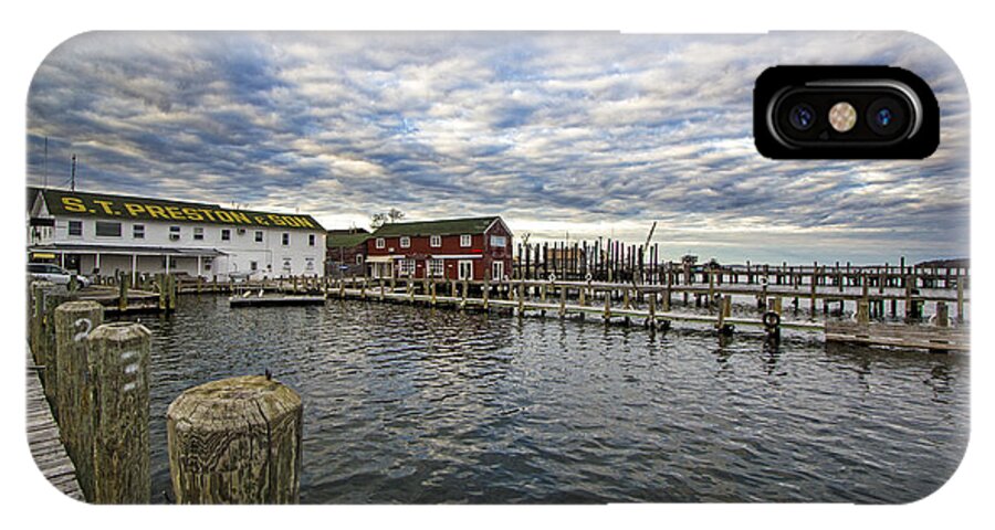 Greenport iPhone X Case featuring the photograph Greenport Dock by Robert Seifert