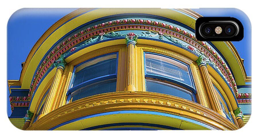 Architecture iPhone X Case featuring the photograph Haight Ashbury Painted Victorian by David Smith