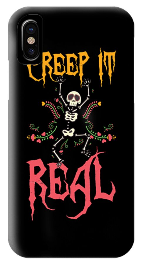 Halloween Creep It Real Creepy iPhone X Case Kanig Designs - Pixels