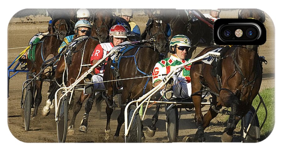 Harness Racing iPhone X Case featuring the photograph Harness Racing 9 by Bob Christopher