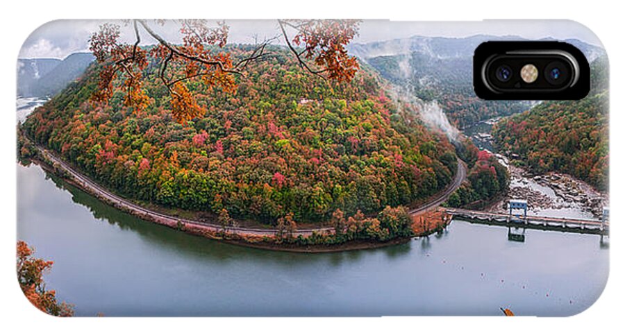 Autumn iPhone X Case featuring the photograph Hawks Nest State Park Autumn Splendor by Mary Almond
