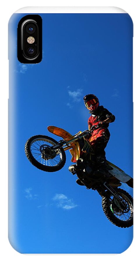 Dirt Bike iPhone X Case featuring the photograph Hi There by Gigi Dequanne