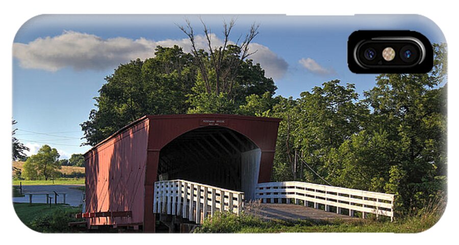 Bridges Of Madison County iPhone X Case featuring the photograph Roseman Covered Bridge by Thomas Danilovich