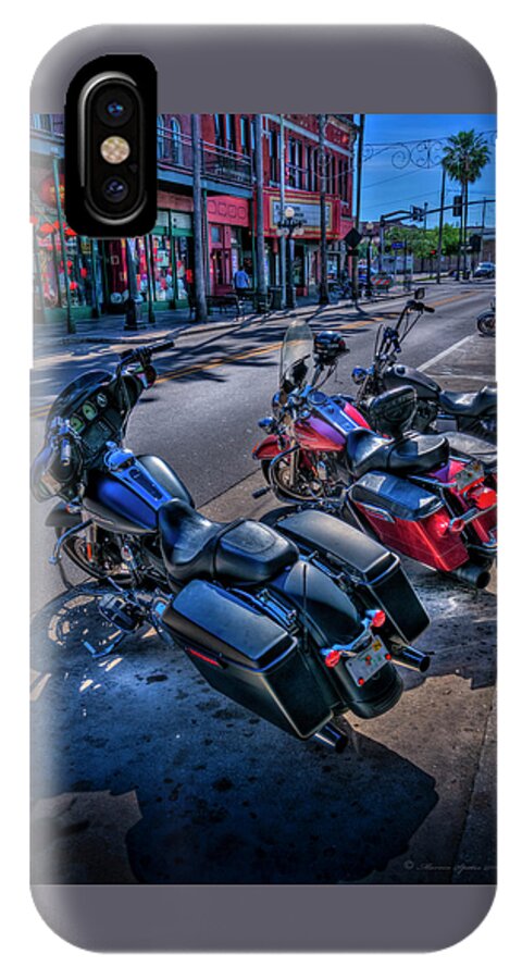 Ybor City iPhone X Case featuring the photograph Hogs On 7th Ave by Marvin Spates