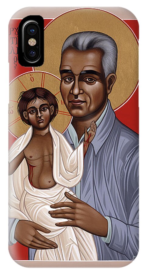 Holy New Martyr Rutilio Grande iPhone X Case featuring the painting Holy New Martyr Rutilio Grande 050 by William Hart McNichols