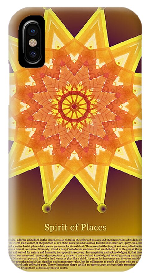 Spirit iPhone X Case featuring the digital art Homer, NY by AHONU Aingeal Rose