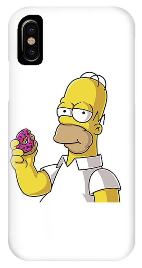 Homer Simpson Eating Donut Case by Ehauss Design Pixels